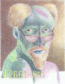 Color self-portrait, pencil on paper, 1993